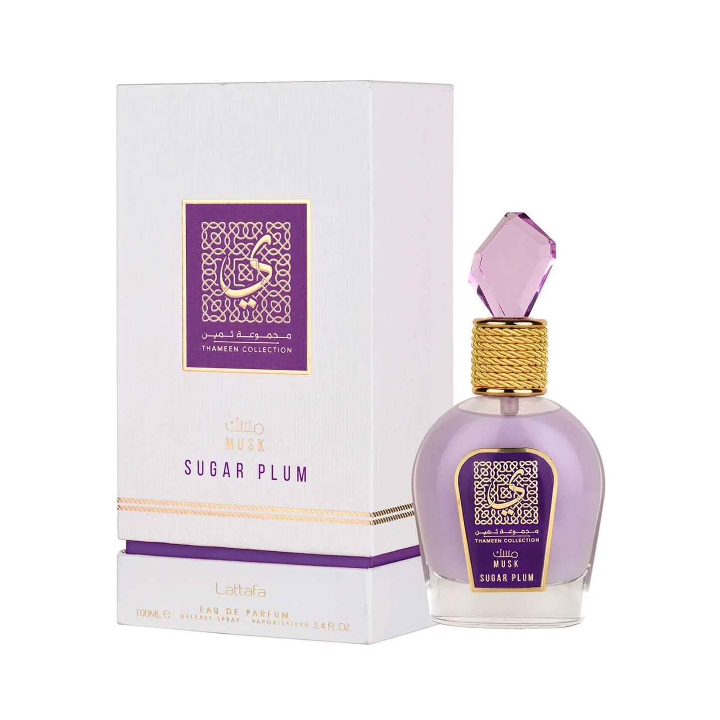 Lattafa Thameen Musk Sugar Plum 3.4oz EDP Unisex
