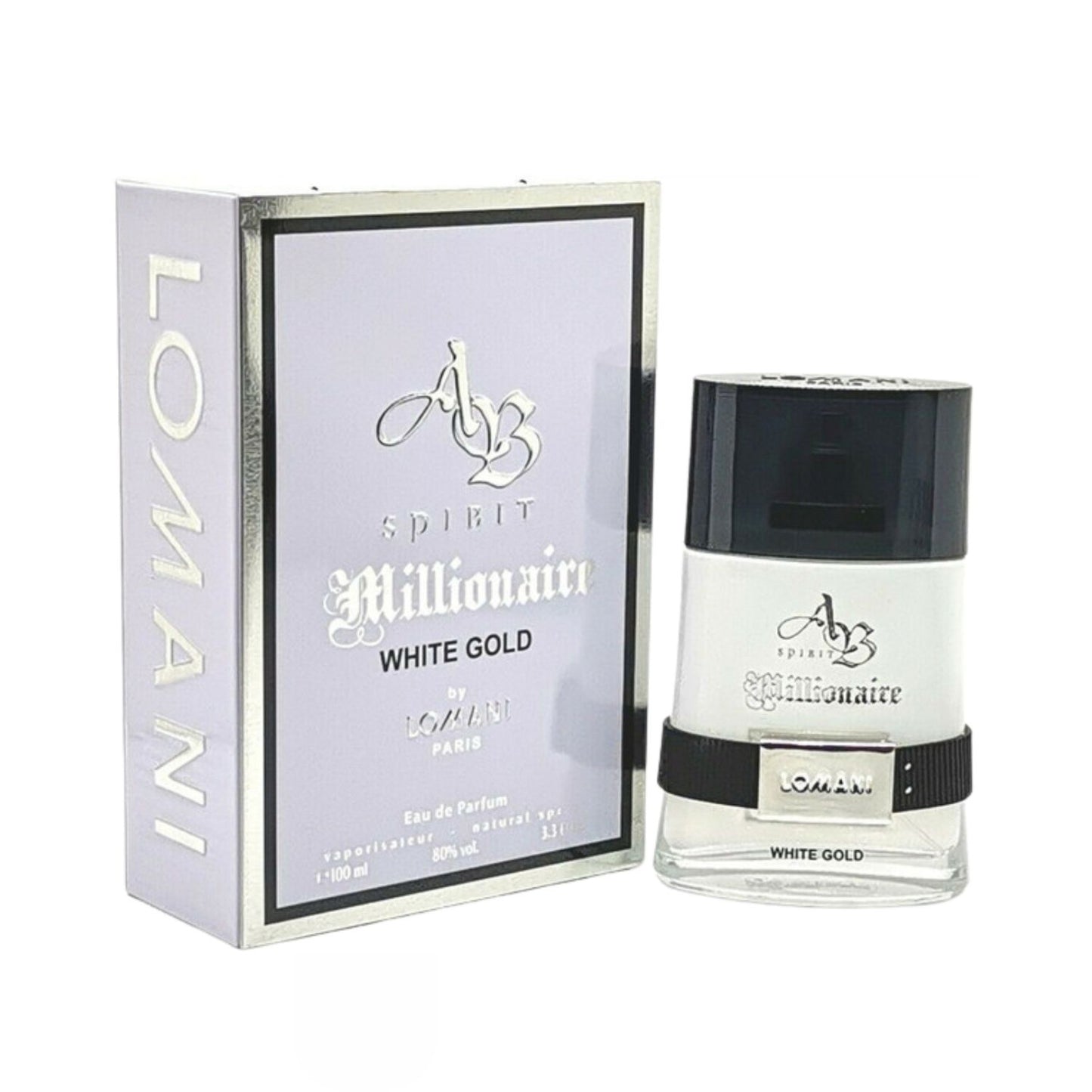 Lomani A.B Spirit Millionaire White Gold 3.3oz EDP For Men