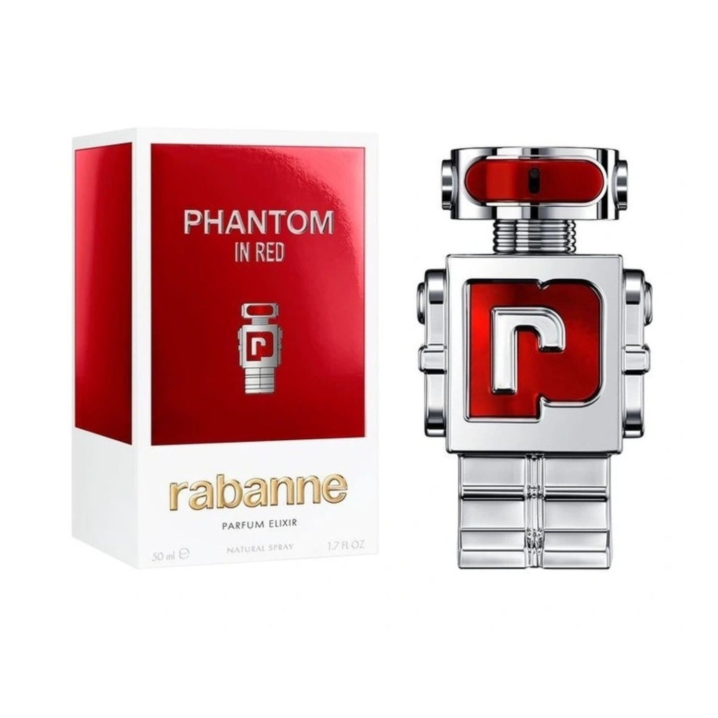 Paco Rabanne Phantom In Red Elixir 1.7oz Parfum Men