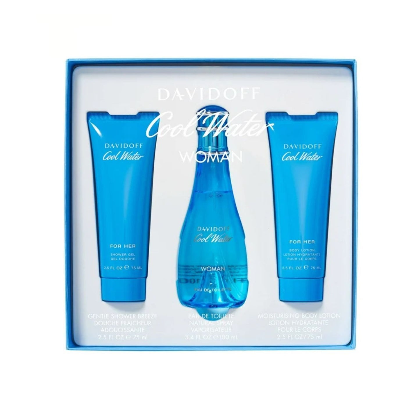 Davidoff Cool Water 3PC Gift Set For Women