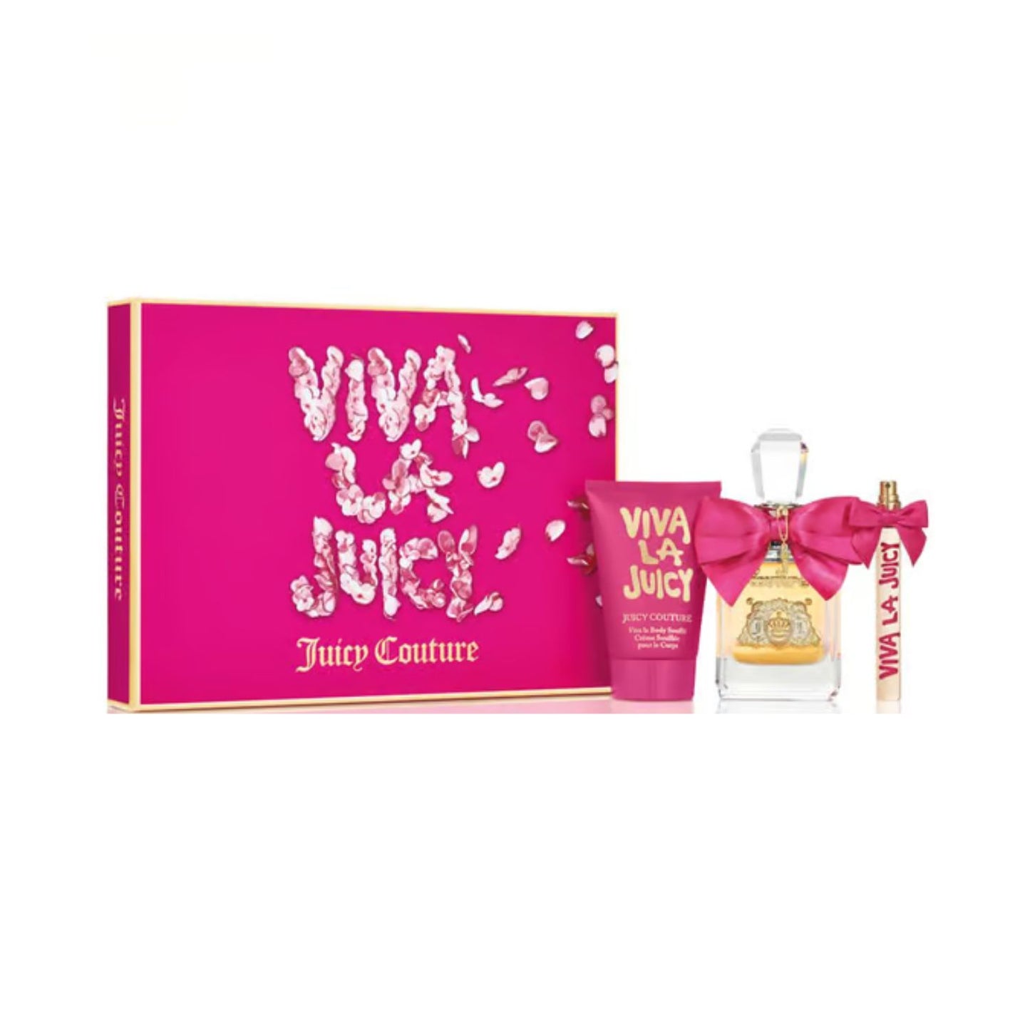 Juicy Couture Viva La Juicy 3.4oz EDP 3PC Gift Set For Women (Hard Box)