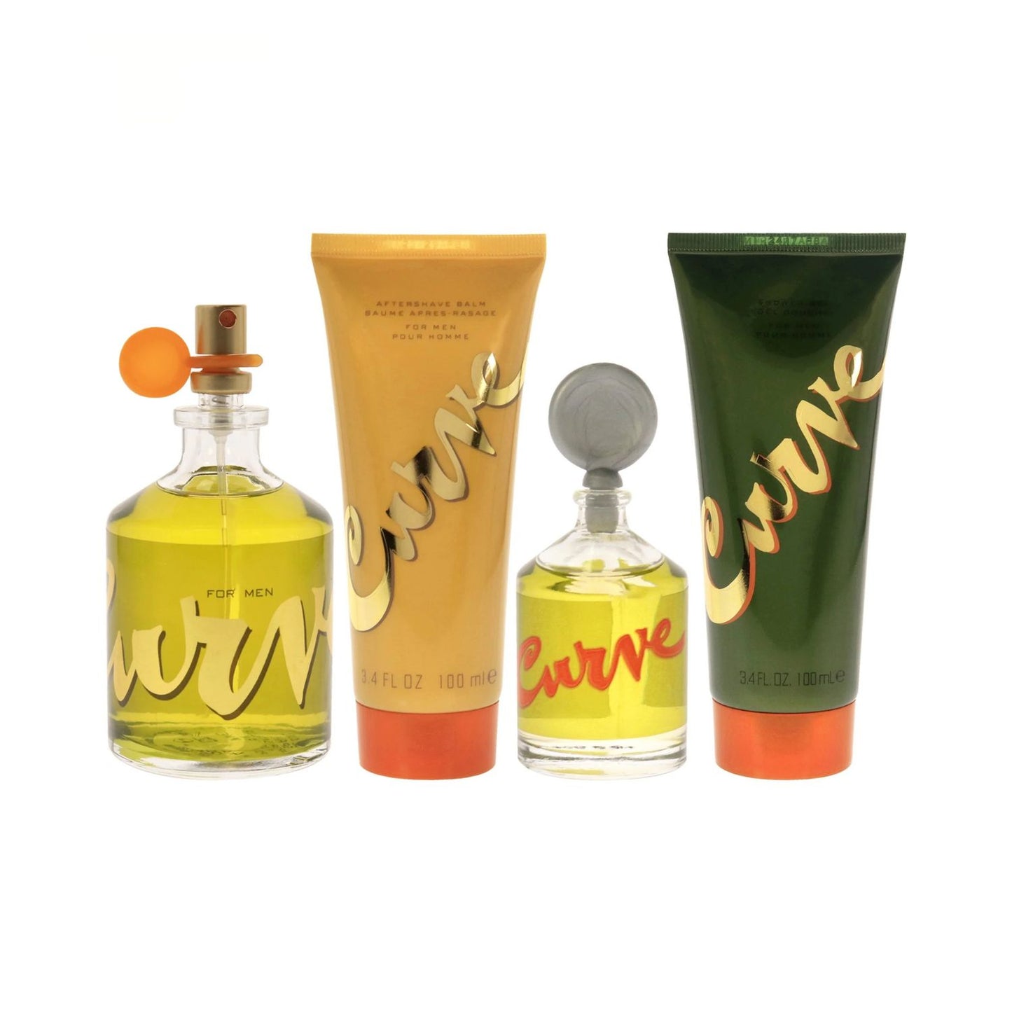 Liz Claiborne Curve (4 Pc) 4.2oz - After Shaver - Shower Gel - TS - For Men GIFT SET