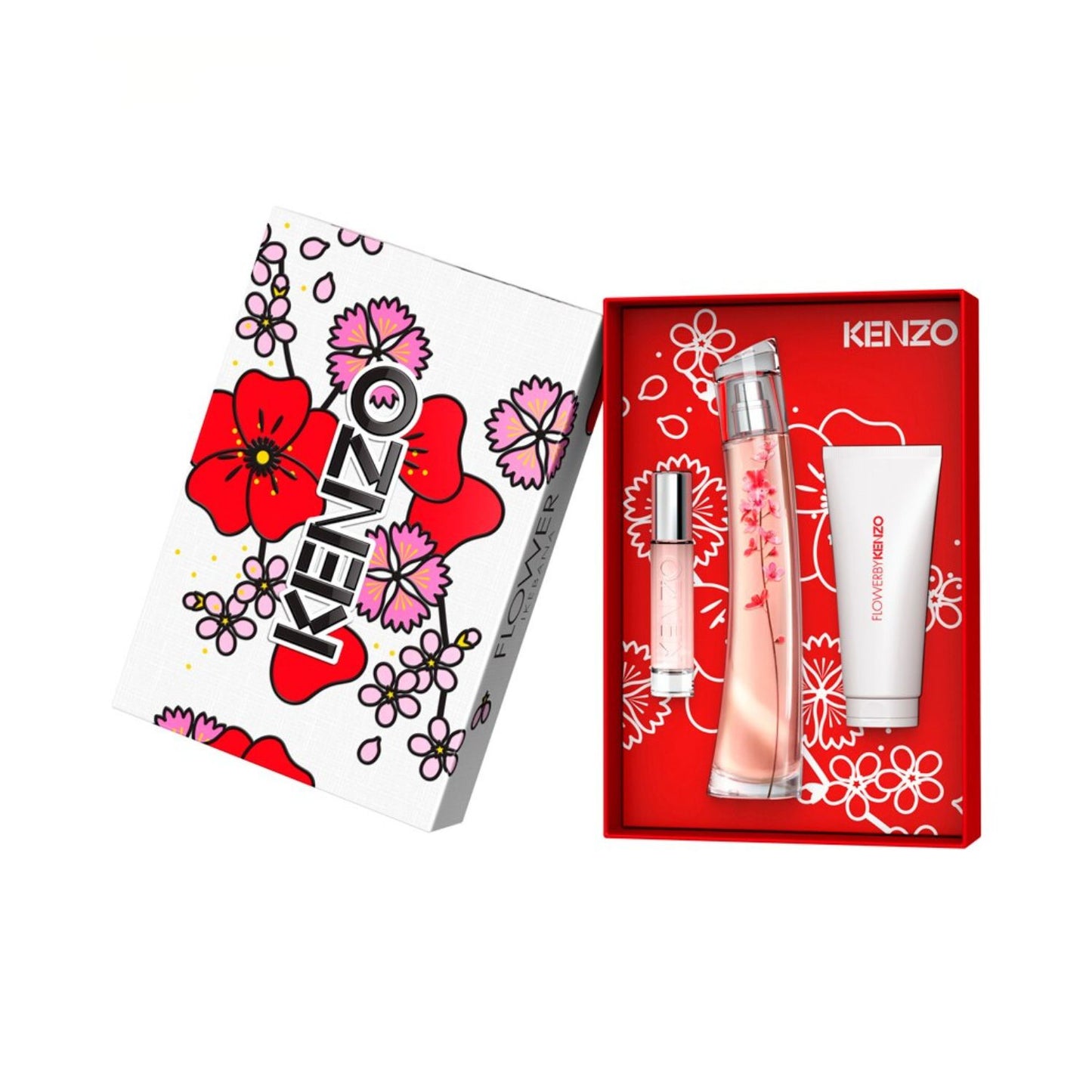 Kenzo Flower Ikebana 2.5oz EDP 3PC Gift Set For Women