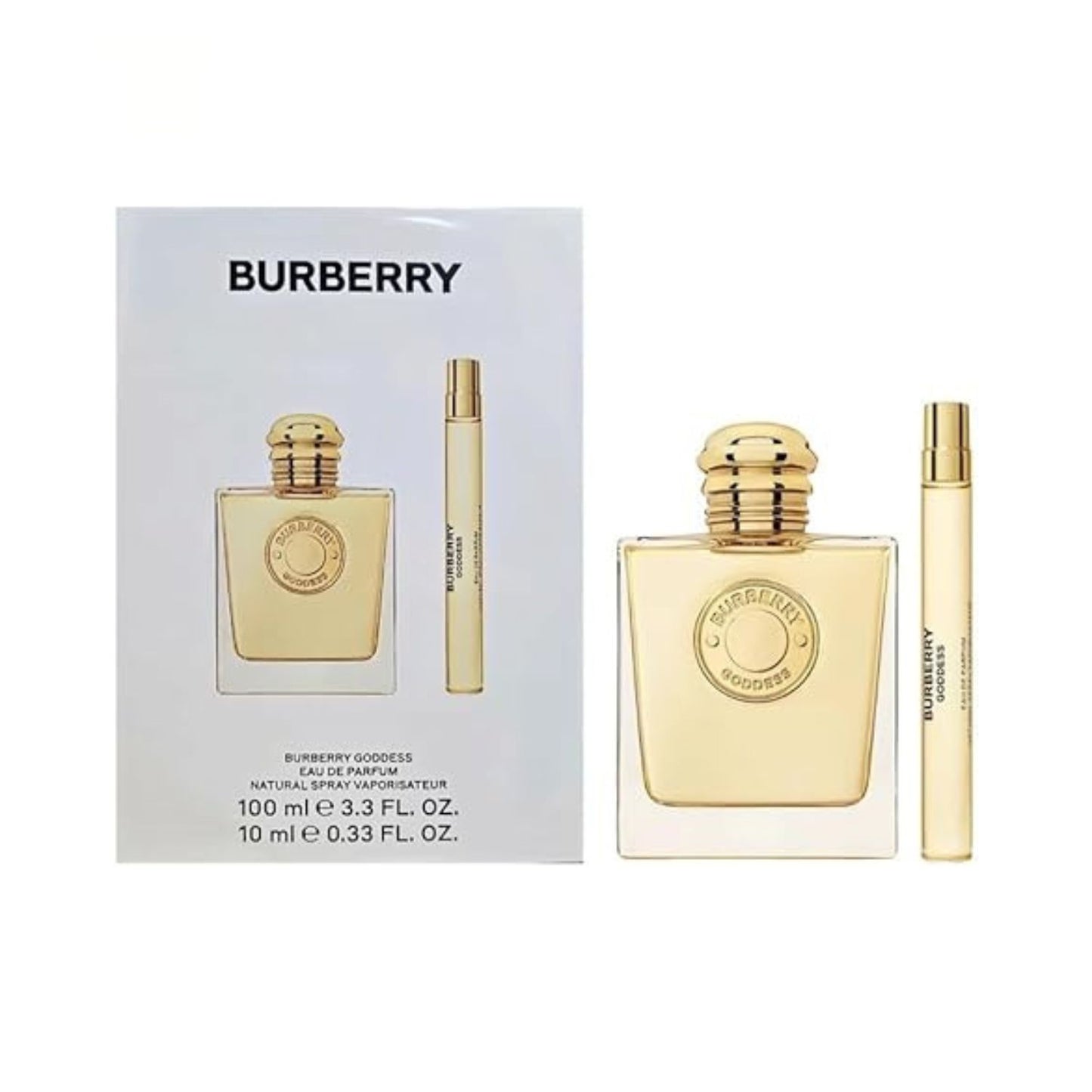 Burberry Goddess 3.3oz EDP Sp + 0.33oz EDP Gift Set For Women