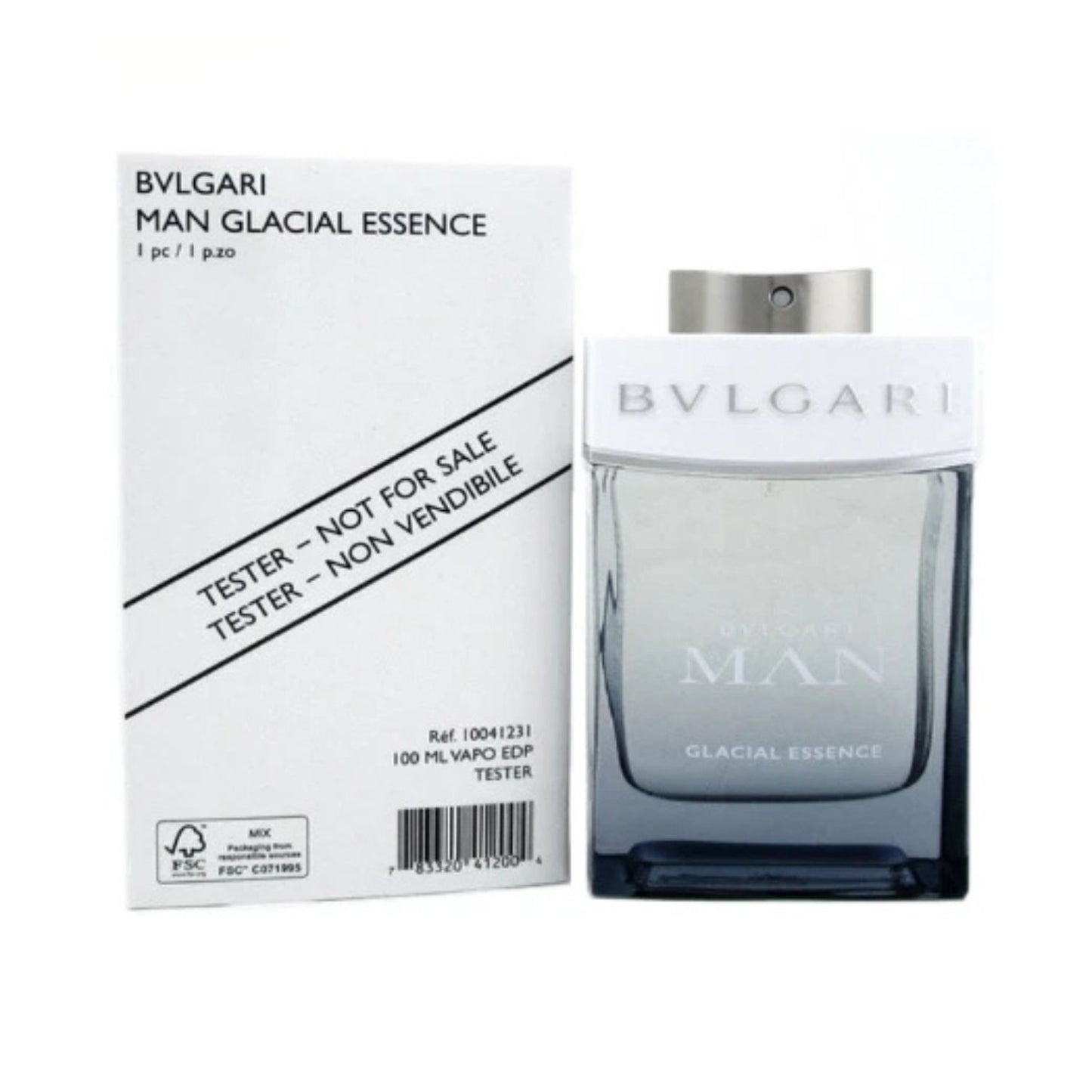 Tester Bvlgari Man Glacial Essence 3.4oz EDP For Men