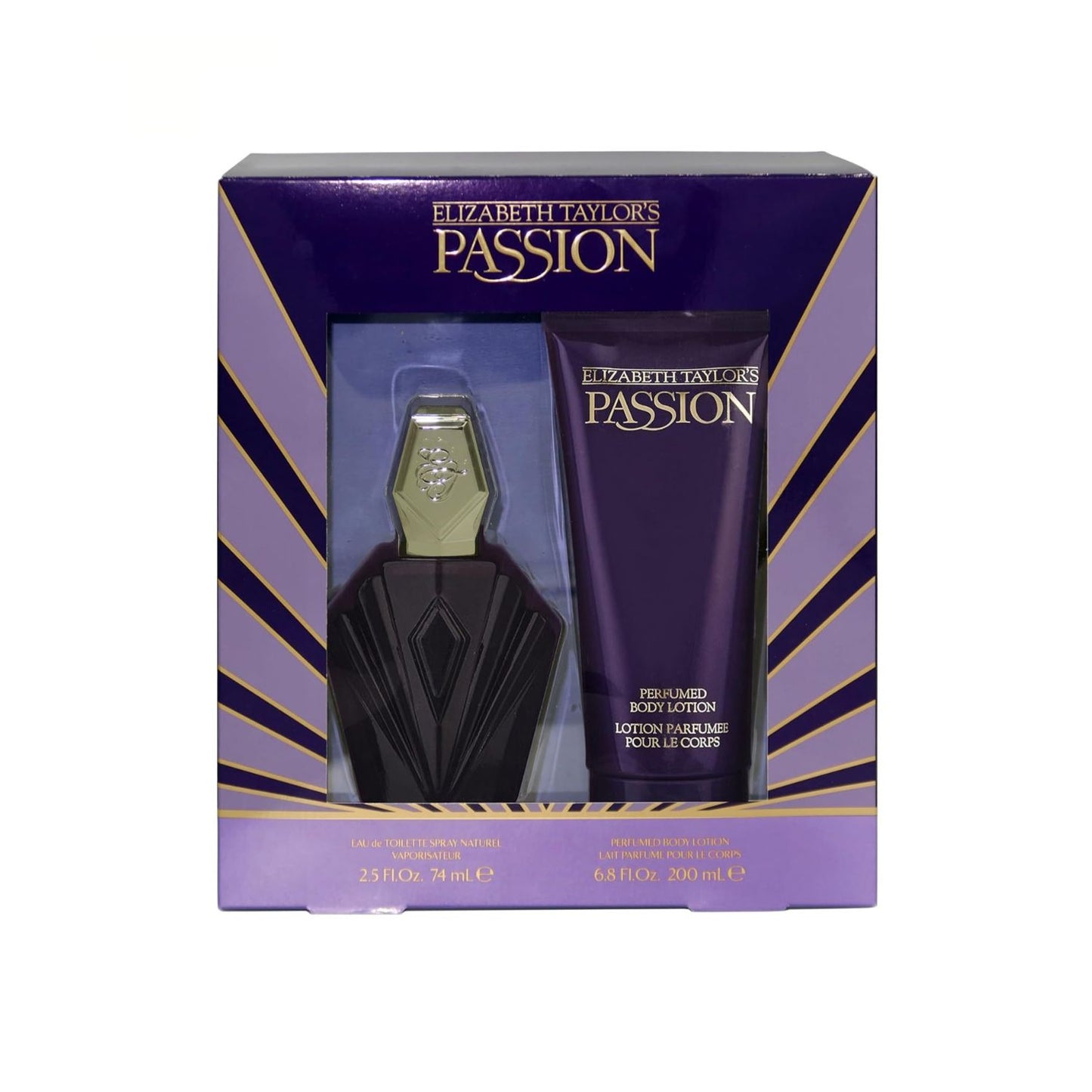 Elizabeth Taylor Passion 2PC Gift Set For Women (Window Box)