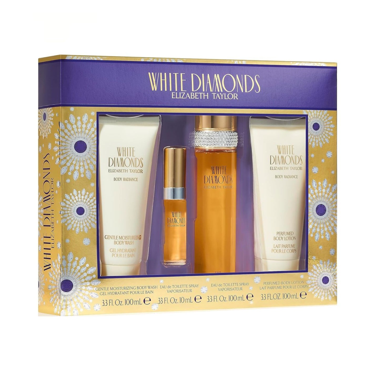 Elizabeth Taylor White Diamonds 4PC Gift Set For Women