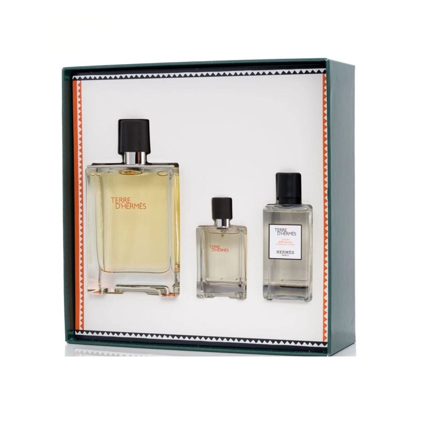 Hermes Terre D'Hermes 3.4oz EDT+12.5ml EDT+40ml A/S Gift Set For Men