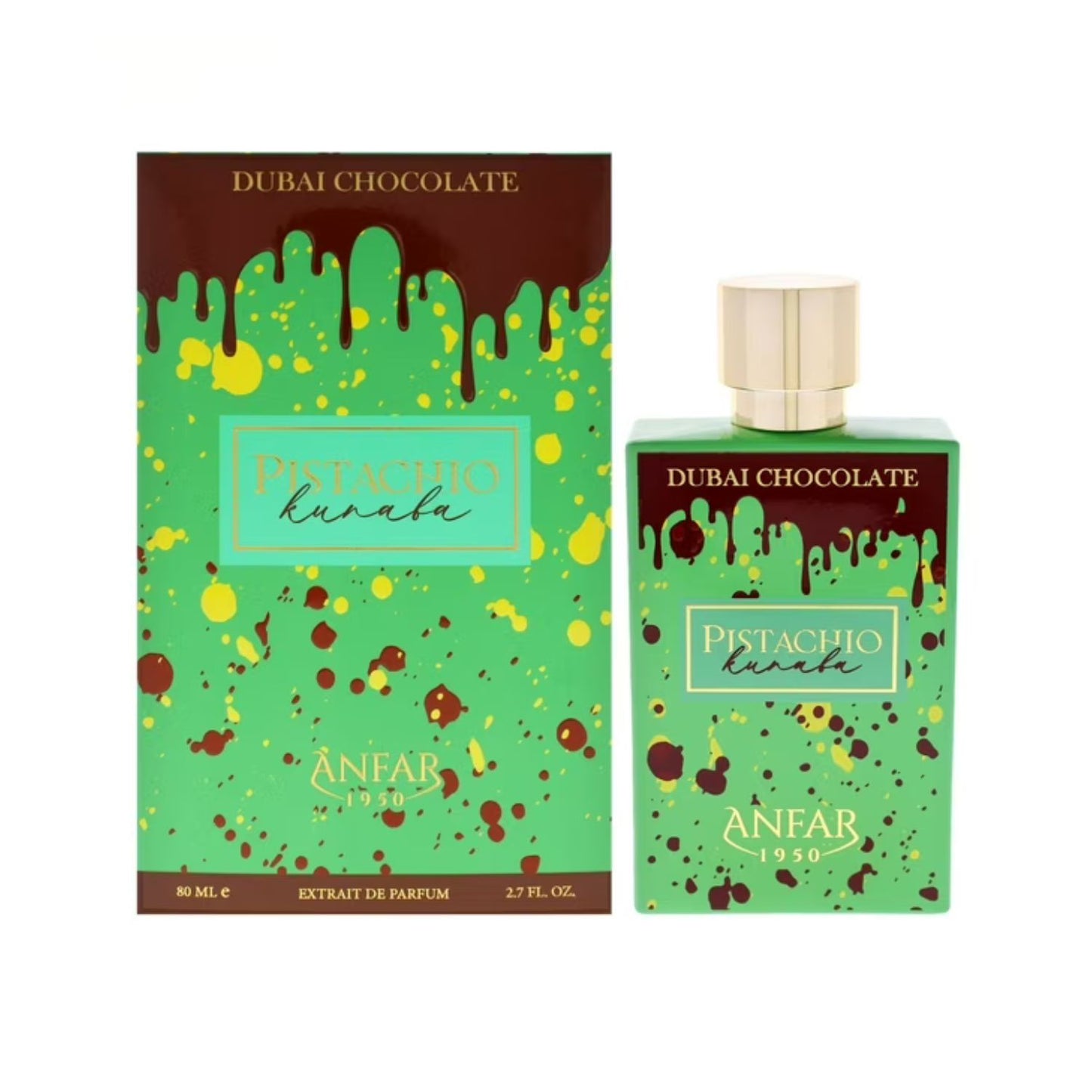 Dubai Chocolate Pistachio Kunafa 2.7oz Extrait De Parfum Unisex