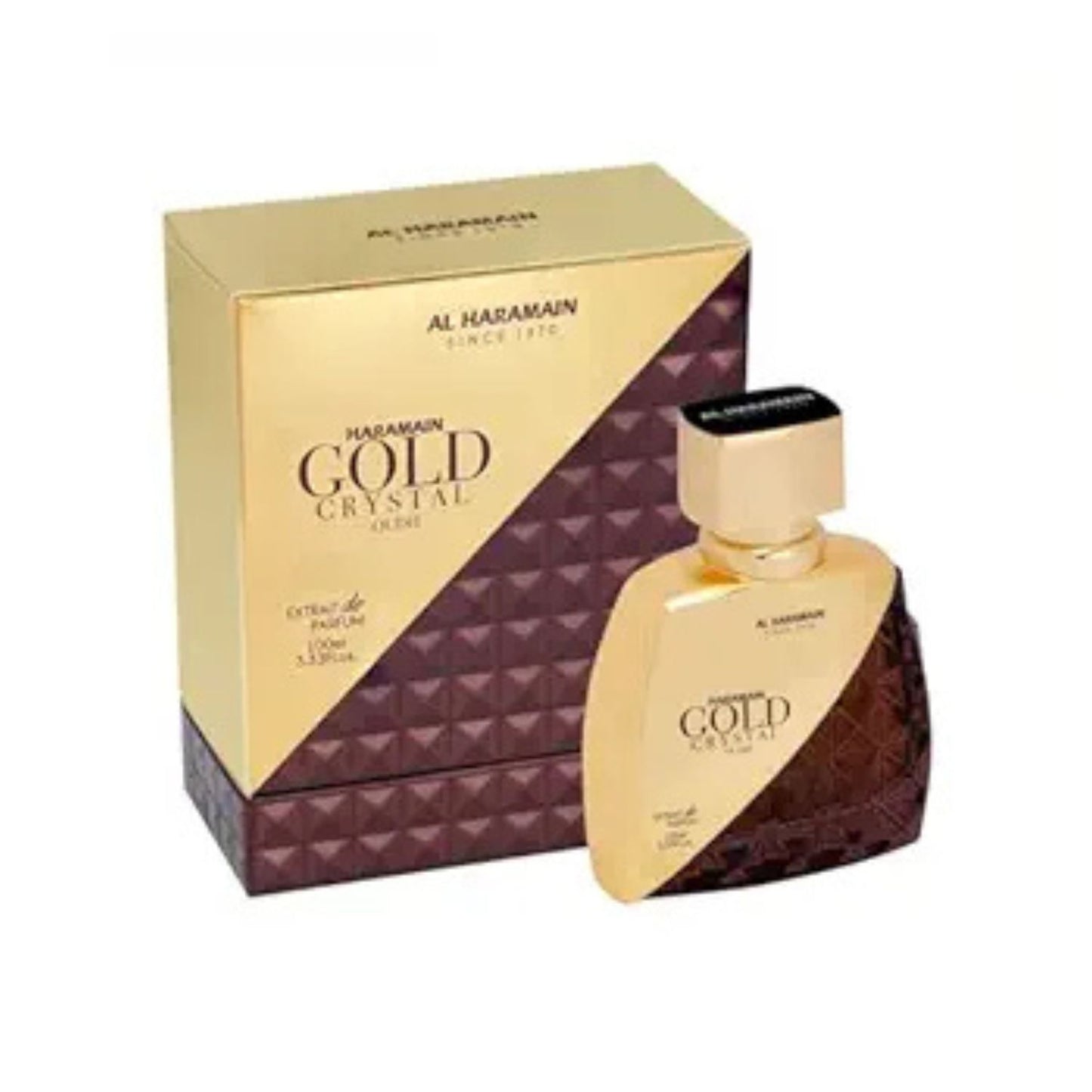 Al Haramain Gold Cristal Oudh 3.3oz Extrait De PARFUM For Men