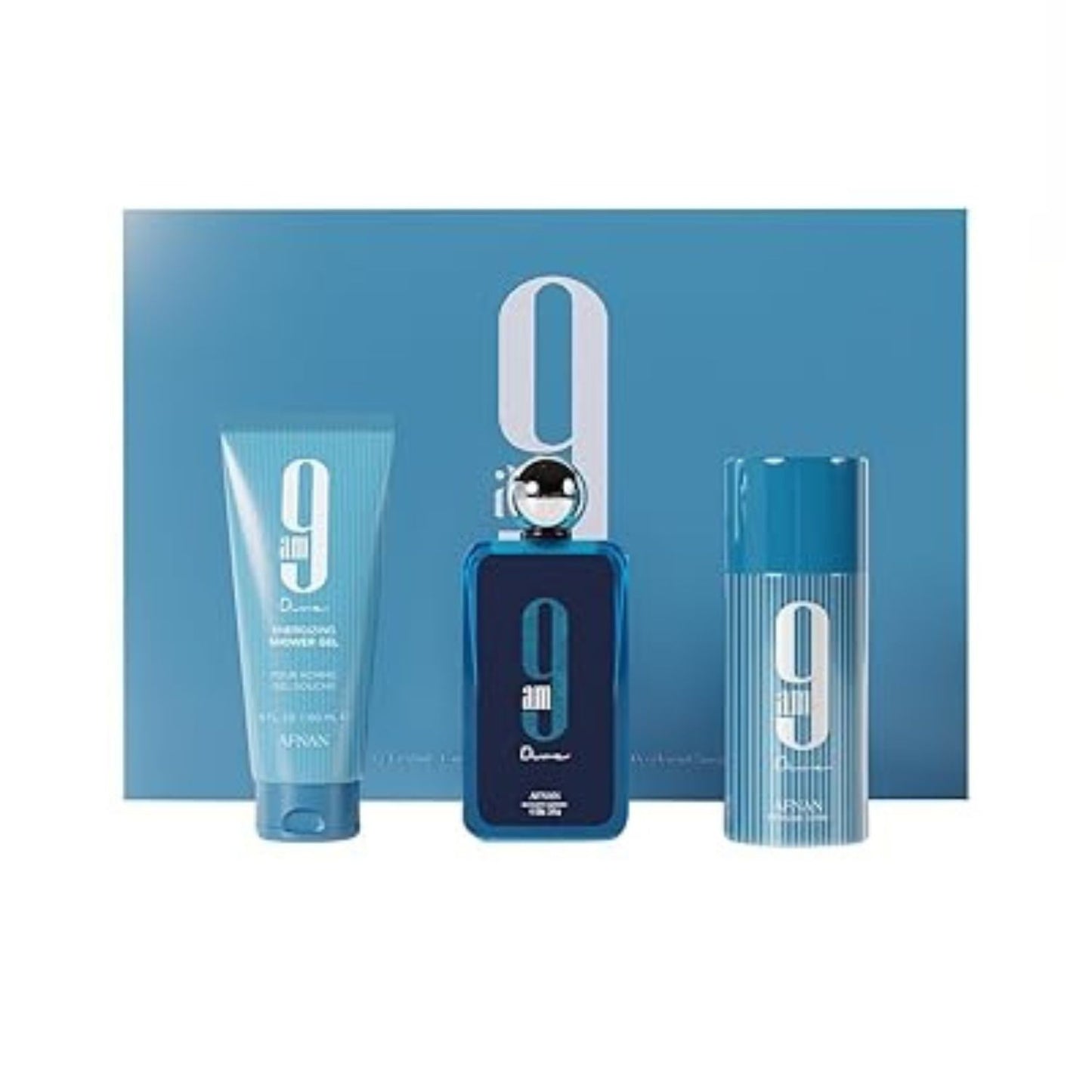 Afnan 9am Dive (3pc) 3.4oz EDP - 5.0oz Shower Gel - 5.0oz GIFT SET For Men