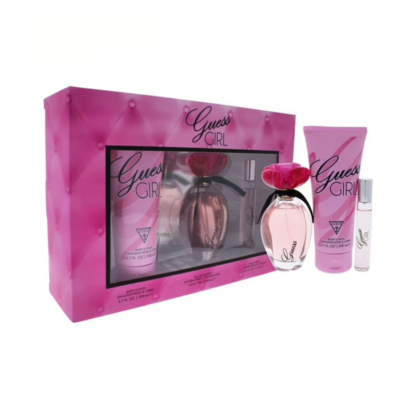 Guess Girl 3.4oz EDT 3PC Gift Set For Women