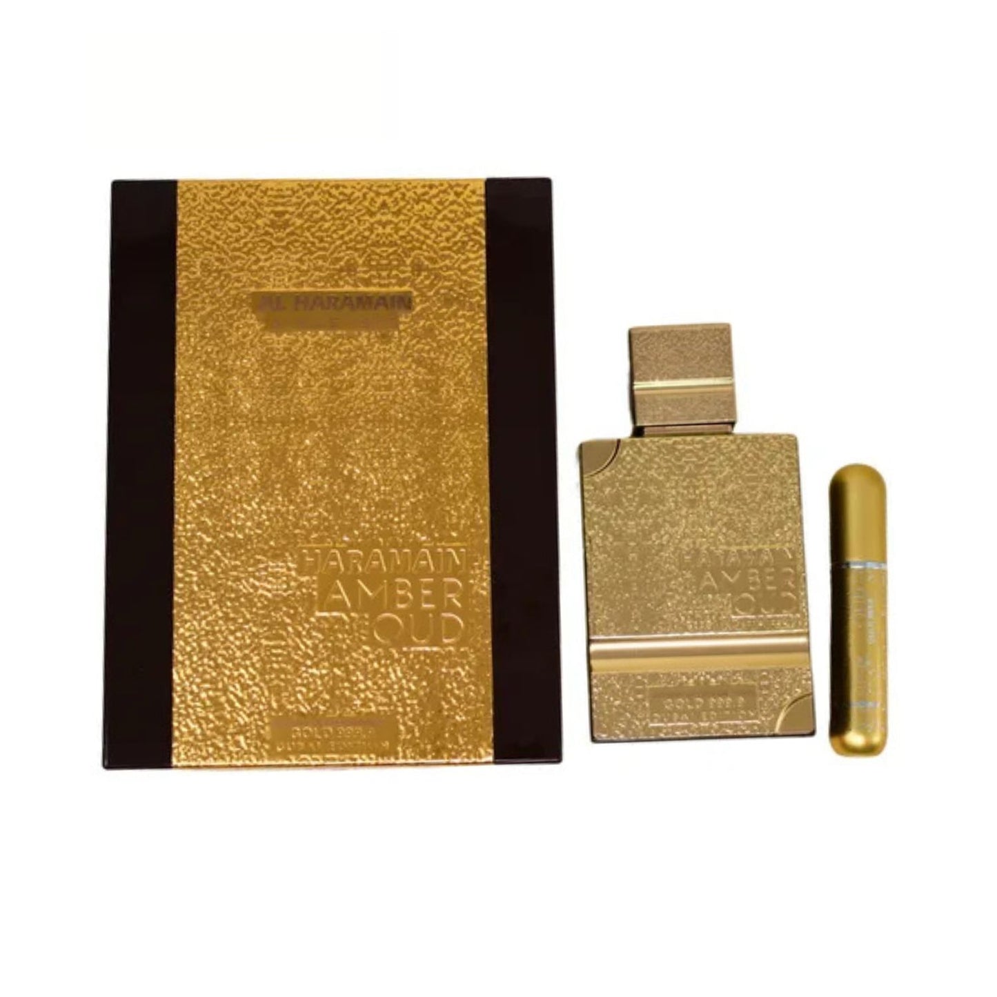 Al Haramain Amber Oud Gold 999.9 Edition 3.4oz Extrait De Parfum + Refillable Atomiser