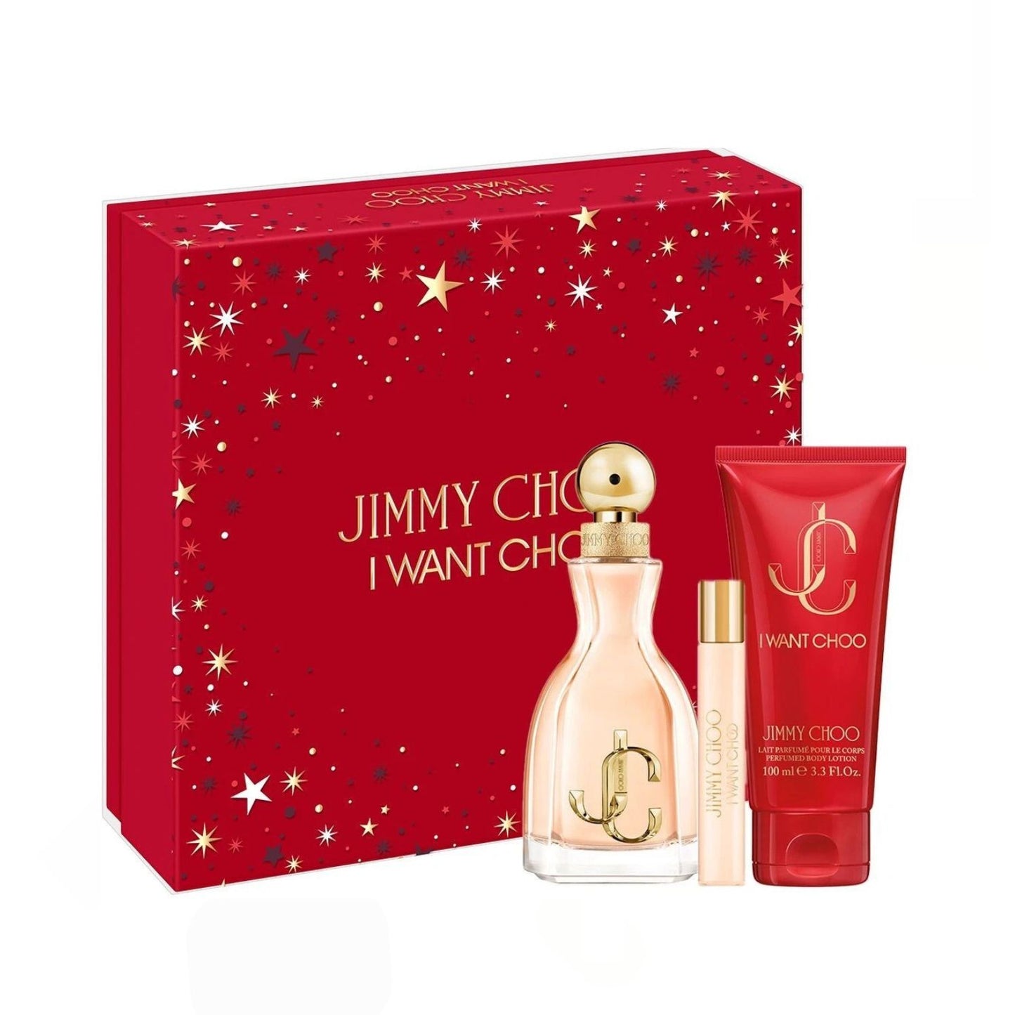 Jimmy Choo I Want Choo 3PC Gift Set For Women (Hard Box)