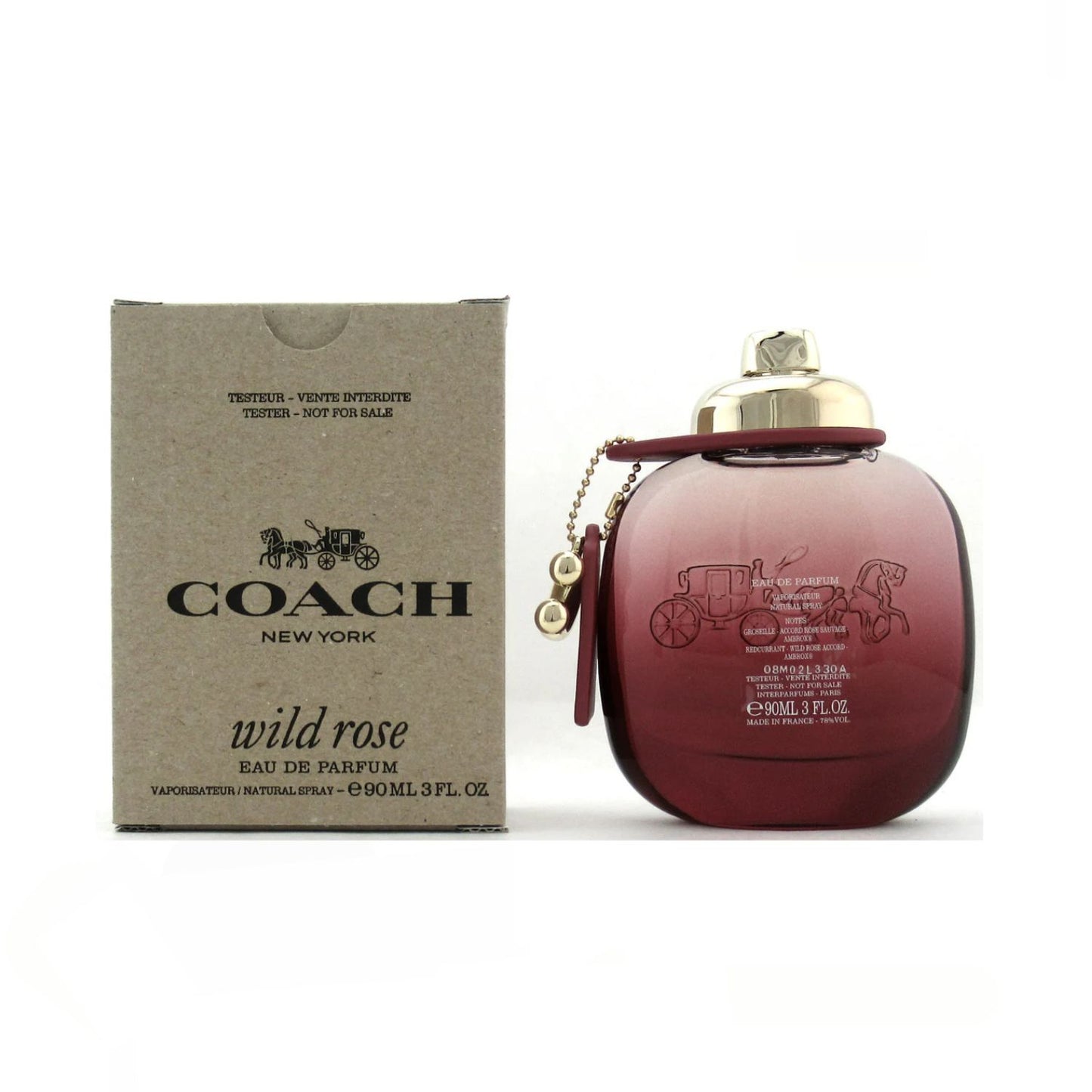 Tester Coach Wild Rose 3.0oz EDP For Women