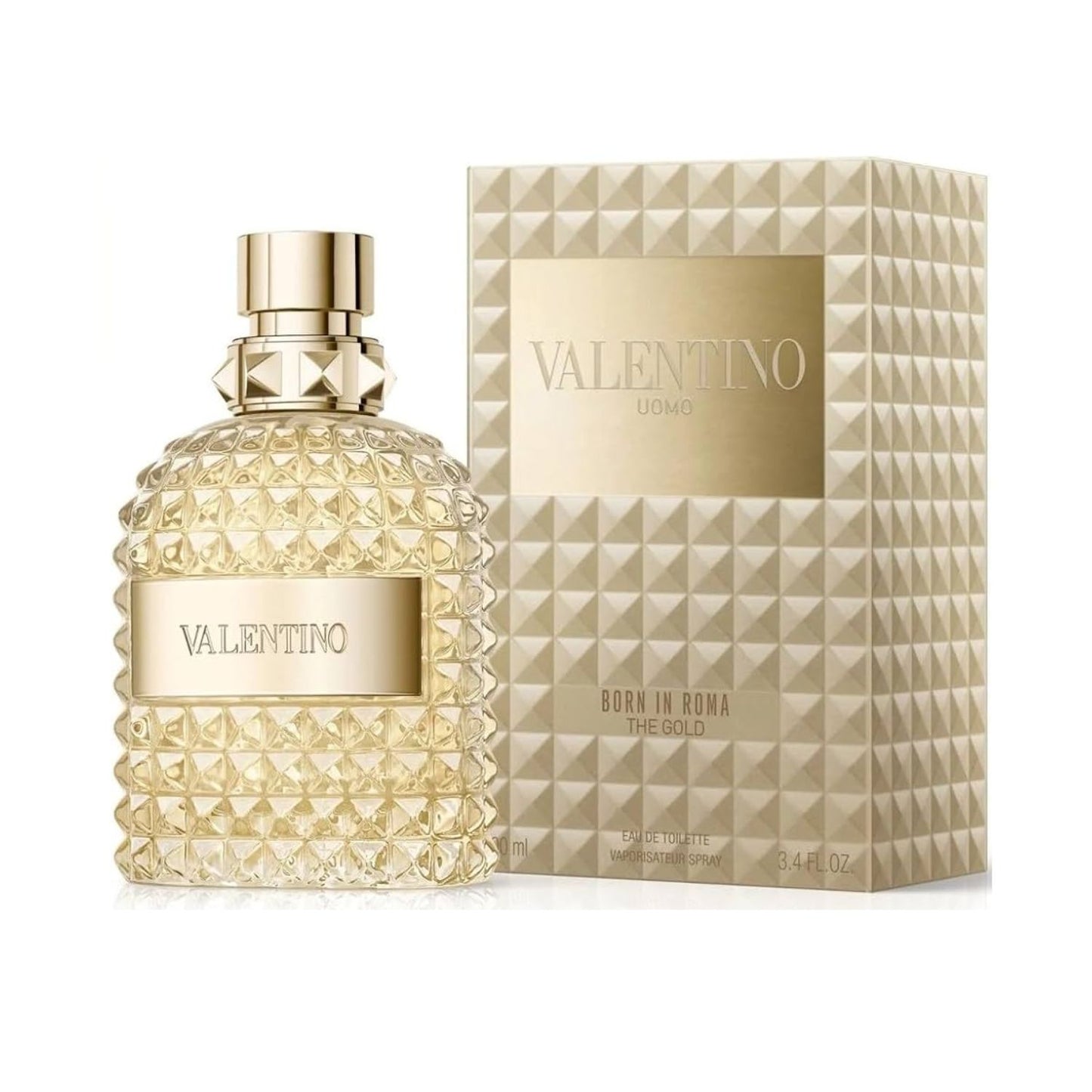 Valentino Uomo Born in Roma The Gold 3.4oz EDT Men