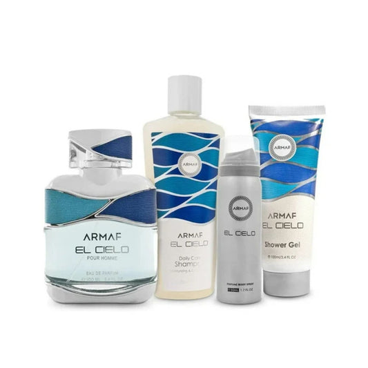 Armaf El Cielo 3.4oz EDP 4PC Gift Set For Men