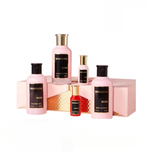 Bharara Rose 3.4oz EDP 5PC Gift Set For Women