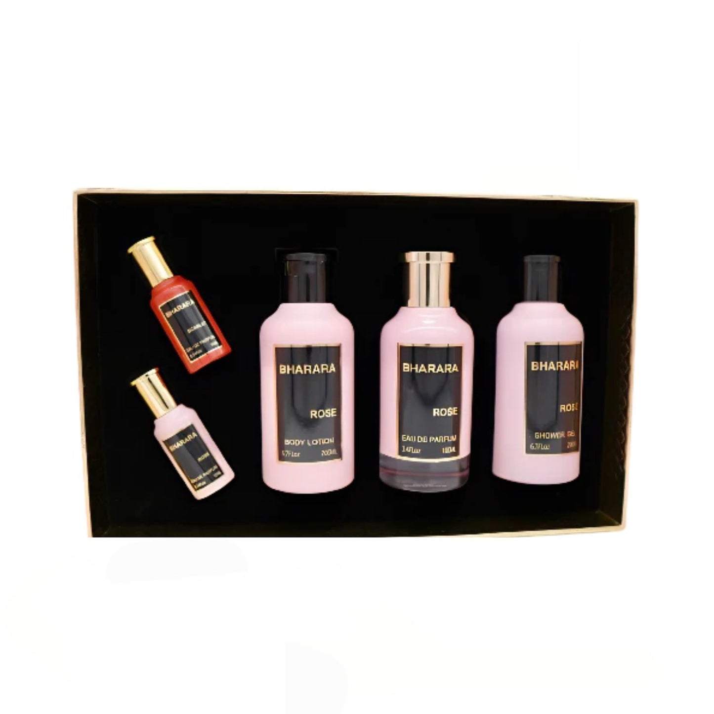 Bharara Rose 3.4oz EDP 5PC Gift Set For Women