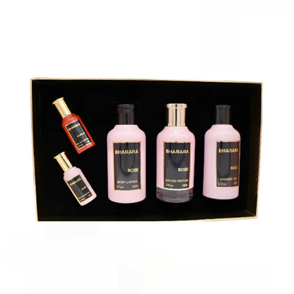 Bharara Rose 3.4oz EDP 5PC Gift Set For Women