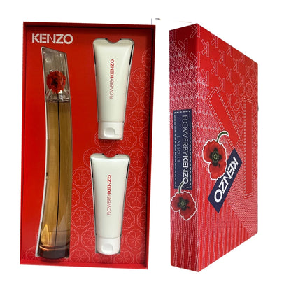Kenzo Flower L'Absolue 3.3oz EDP 3PC Gift Set For Women