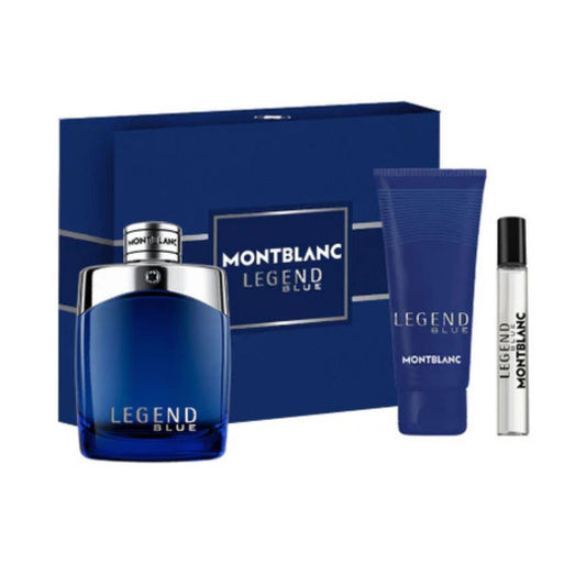 Mont Blanc Legend Blue EDP de 100 ml + gel de ducha de 100 ml + mini de 7,5 ml para hombre
