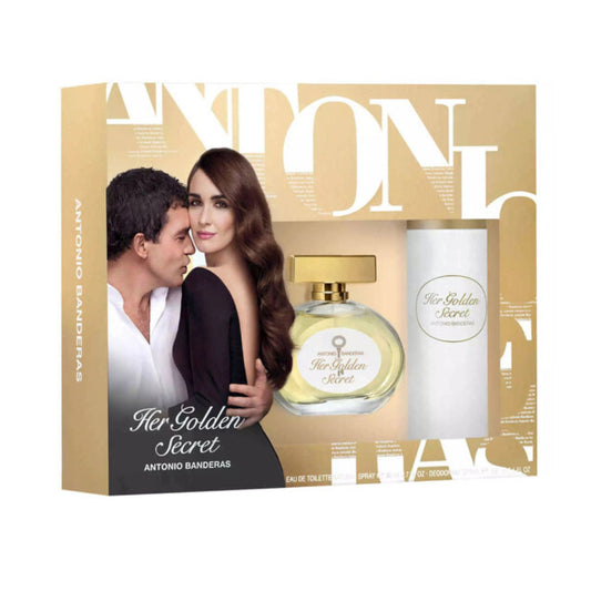 Antonio Banderas Golden Secret 2.7oz EDT + 5.0 Deo Spray Set Women