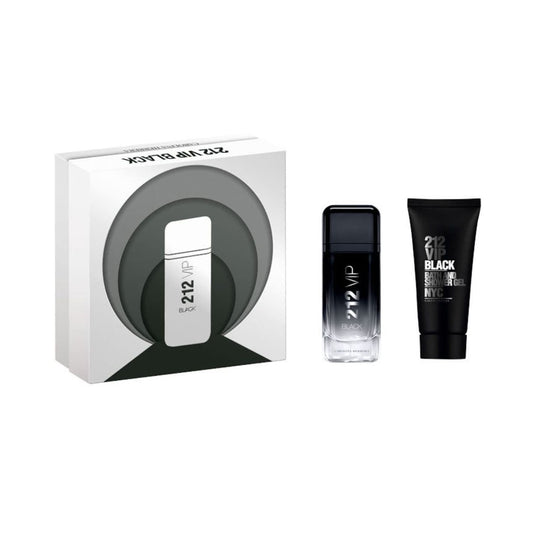 Carolina Herrera 212 VIP Black 3.4 EDP SP + 3.4 S/G Set para Hombre