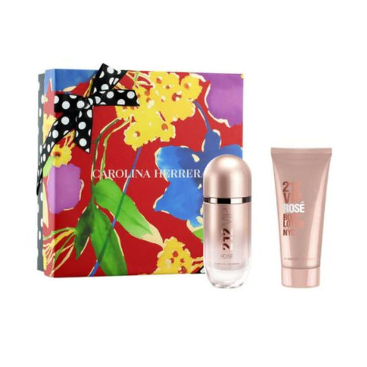 Carolina Herrera 212 Vip Rose EDP 80ml + Loción Corporal 100ml Set para Mujer