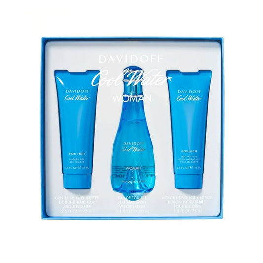 Davidoff Cool Water 3PC Gift Set For Women