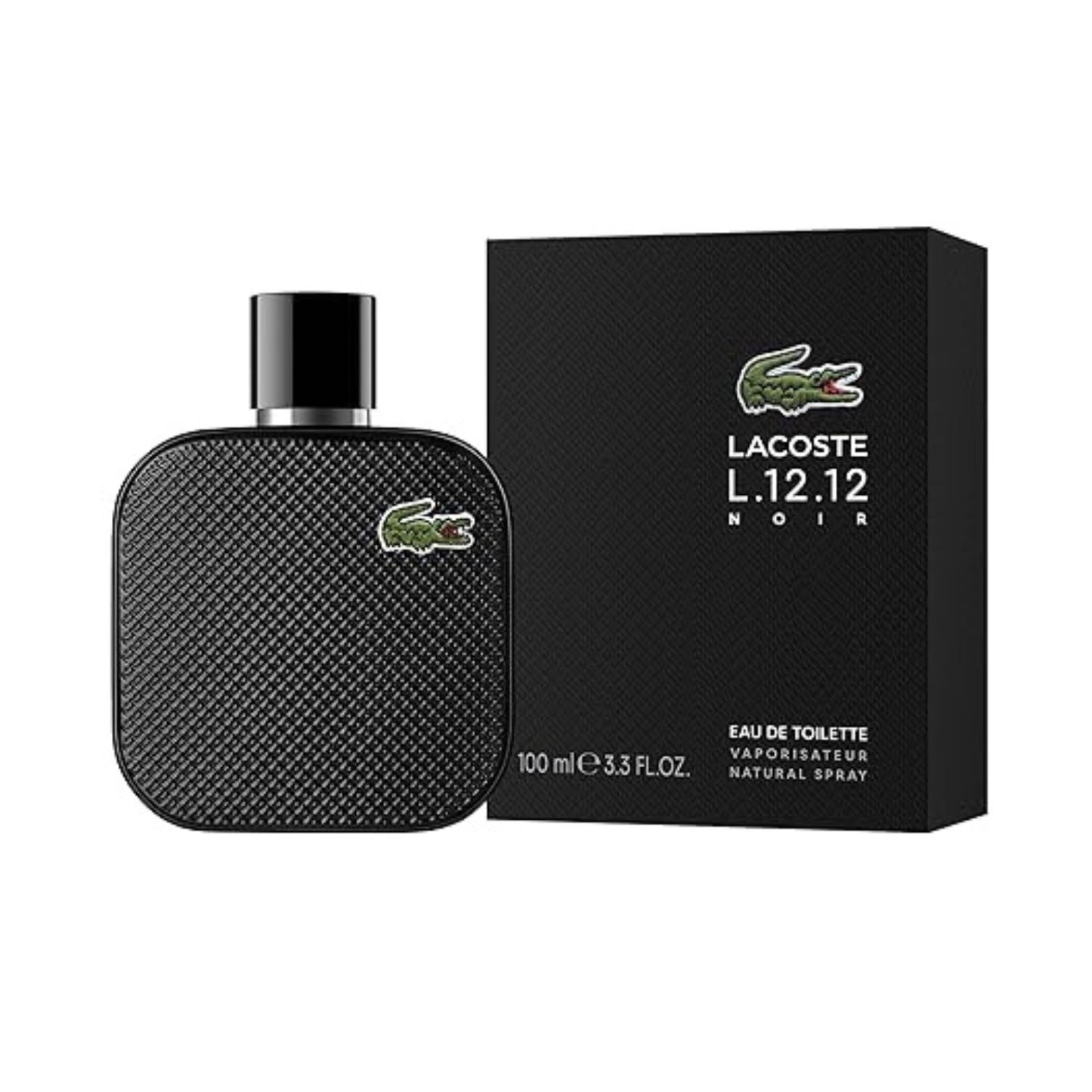 Lacoste L.12.12 Noir 3.3oz EDT For Men