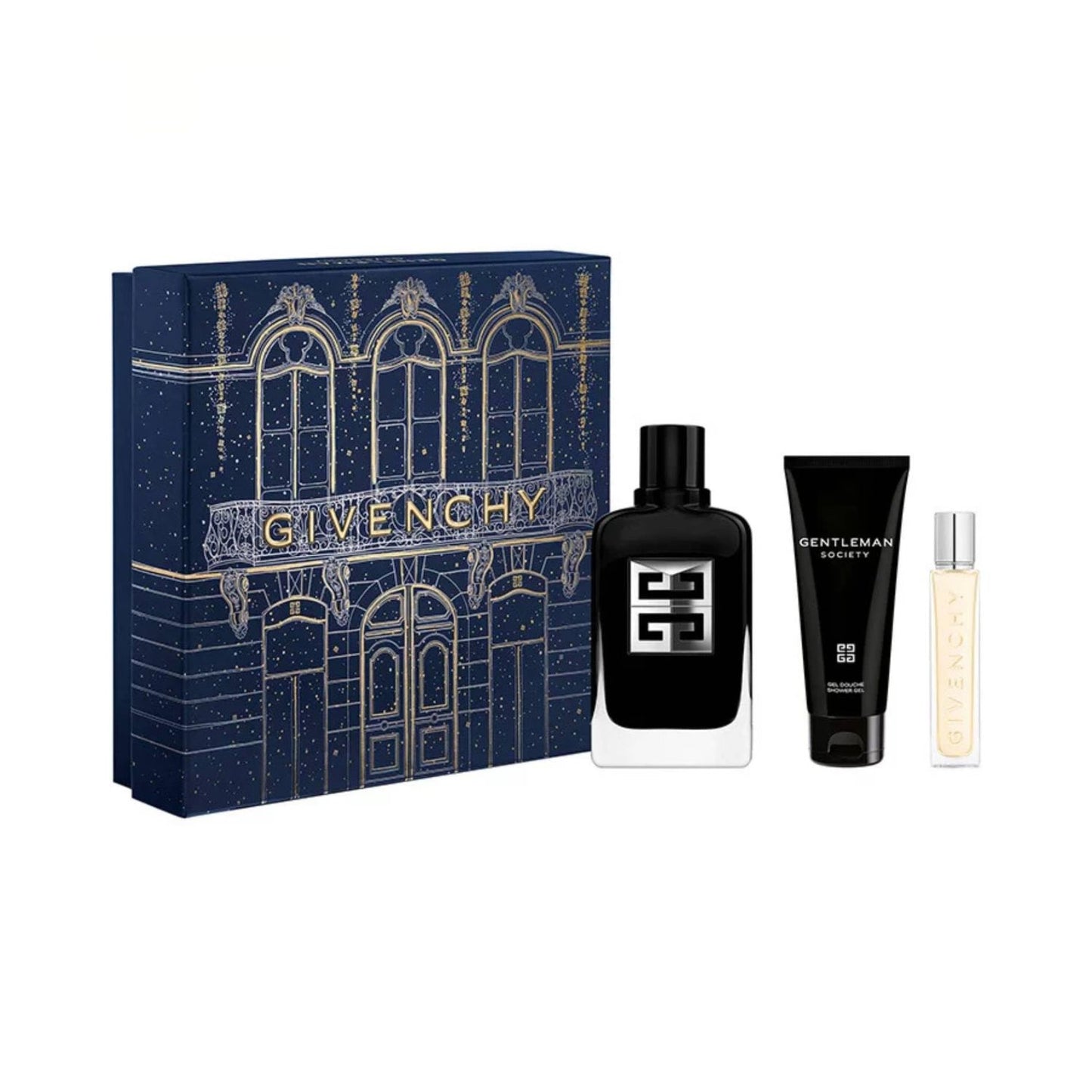 Givenchy Gentleman Society 3.3oz EDP 3PC Gift Set For Men (Hard Box)