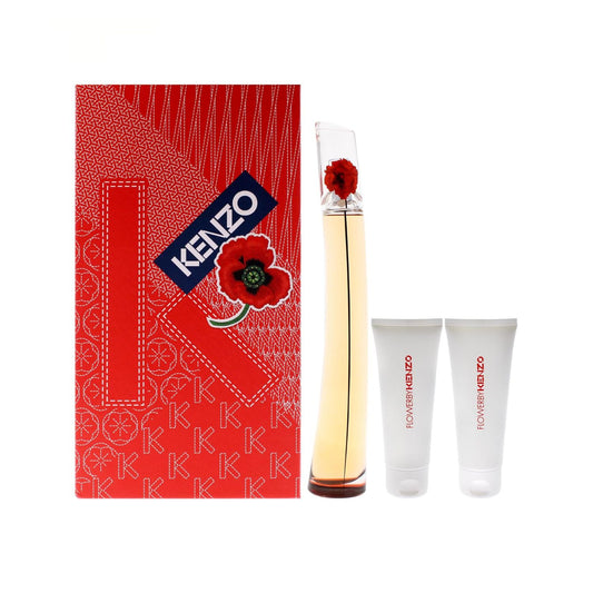 Kenzo Flower L'Absolue 3.3oz EDP 3PC Gift Set For Women