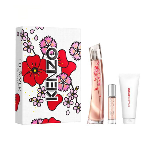 Kenzo Flower Ikebana 2.5oz EDP 3PC Gift Set For Women