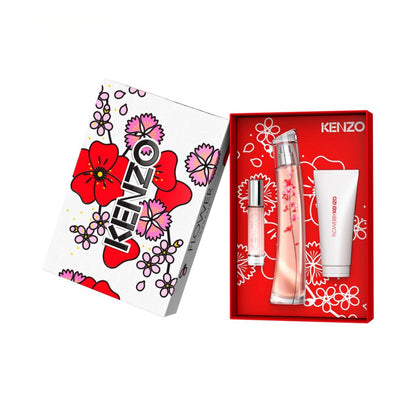 Kenzo Flower Ikebana 2.5oz EDP 3PC Gift Set For Women