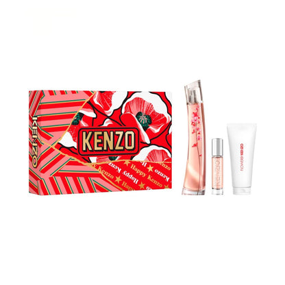Kenzo Flower Ikebana Sakura 2.5oz EDP 3PC Gift Set For Women