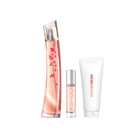 Kenzo Flower Ikebana Sakura 2.5oz EDP 3PC Gift Set For Women