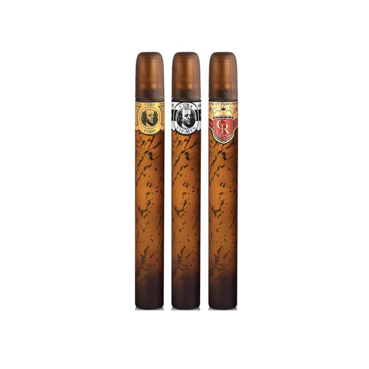 Cuba Trio 1 (3 Pc) 1.17oz EDT (Cuba Gold - Cuba Royal - Cuba Vip) - For Men GIFT SET