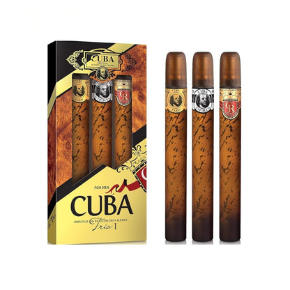 Cuba Trio 1 (3 Pc) 1.17oz EDT (Cuba Gold - Cuba Royal - Cuba Vip) - For Men GIFT SET