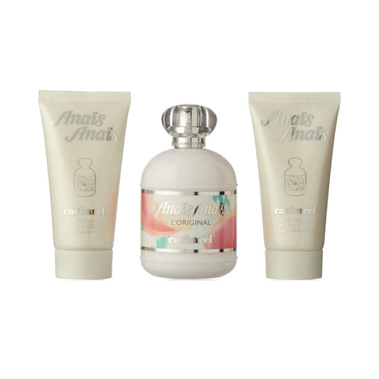 Cacharel Anais Anais L'original (3 Pc) 3.4oz EDT - 2 Body Lotion 1.7oz - For Women GIFT SET