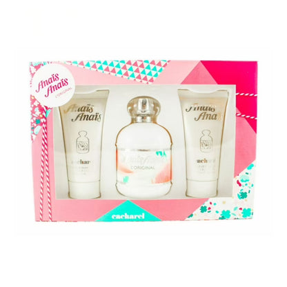 Cacharel Anais Anais L'original (3 Pc) 3.4oz EDT - 2 Body Lotion 1.7oz - For Women GIFT SET