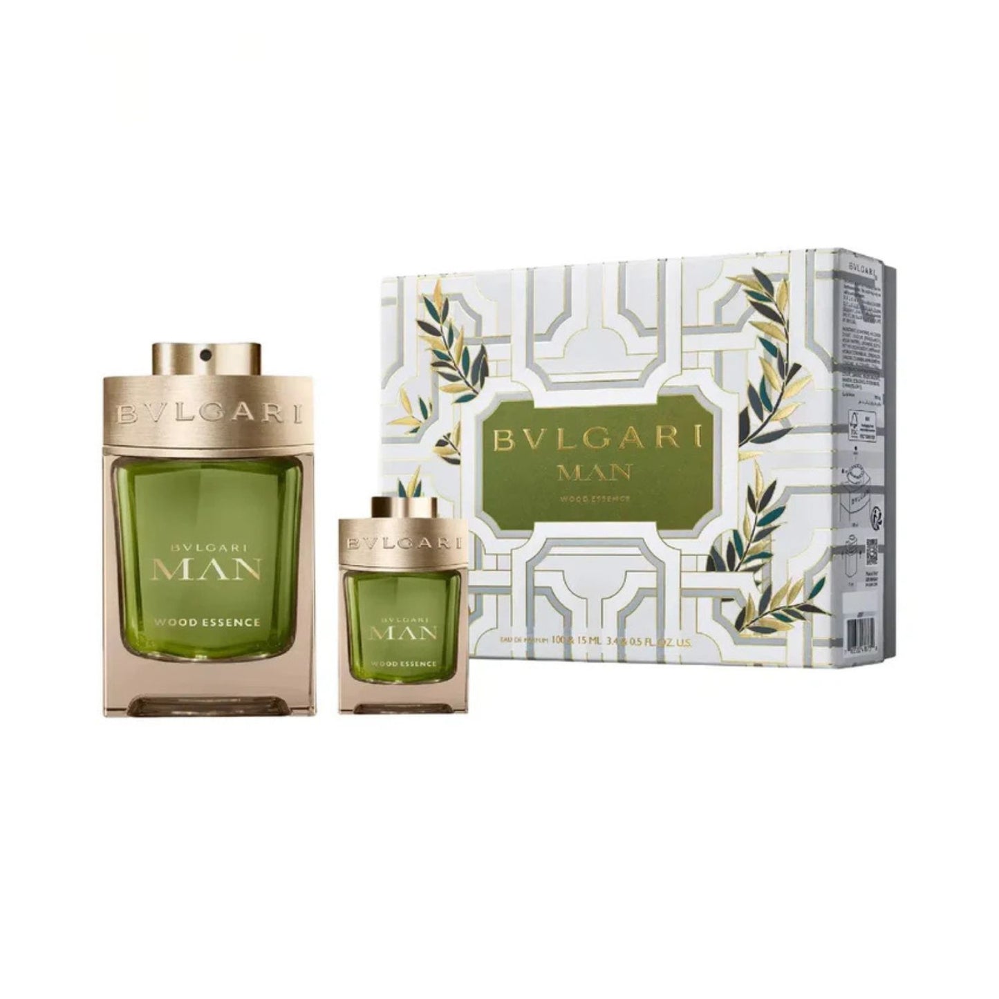 Bvlgari Man Wood Essence (2 Pc) 3.4oz EDP - 0.50oz EDP - GIFT SET