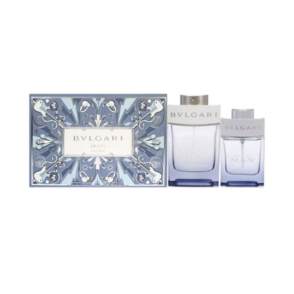 Bvlgari Man Glacial Essence (2 Pc) 3.4oz EDP - 0.50oz EDP - GIFT SET