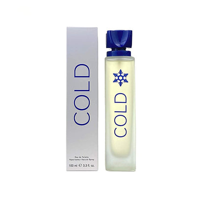 Benetton Cold 3.4oz EDT Clear Box For Men