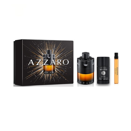 Azzaro The Most Wanted 3PC Parfum Gift Set For Men