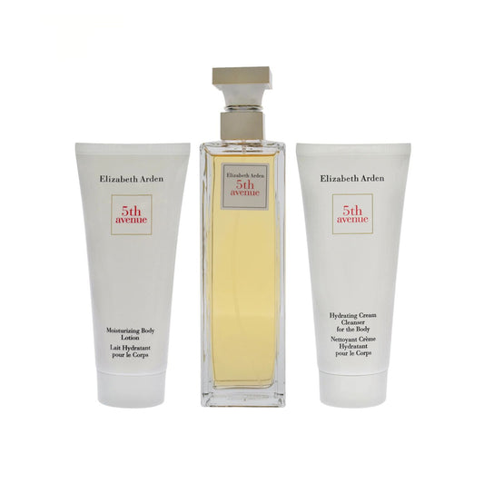 Elizabeth Arden 5th Avenue 4.2oz 3PC Gift Set For Women (Window Box)