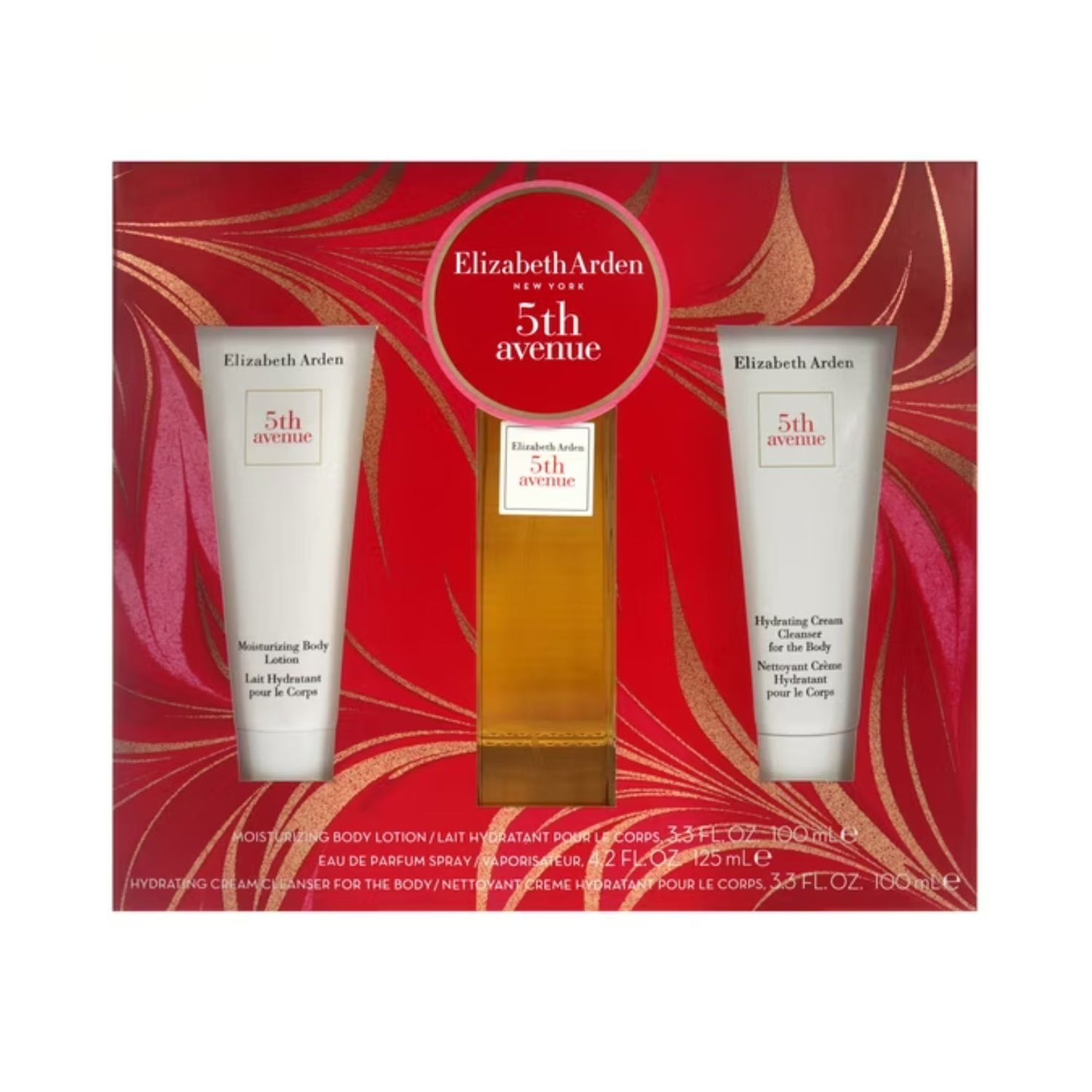 Elizabeth Arden 5th Avenue 4.2oz 3PC Gift Set For Women (Window Box)