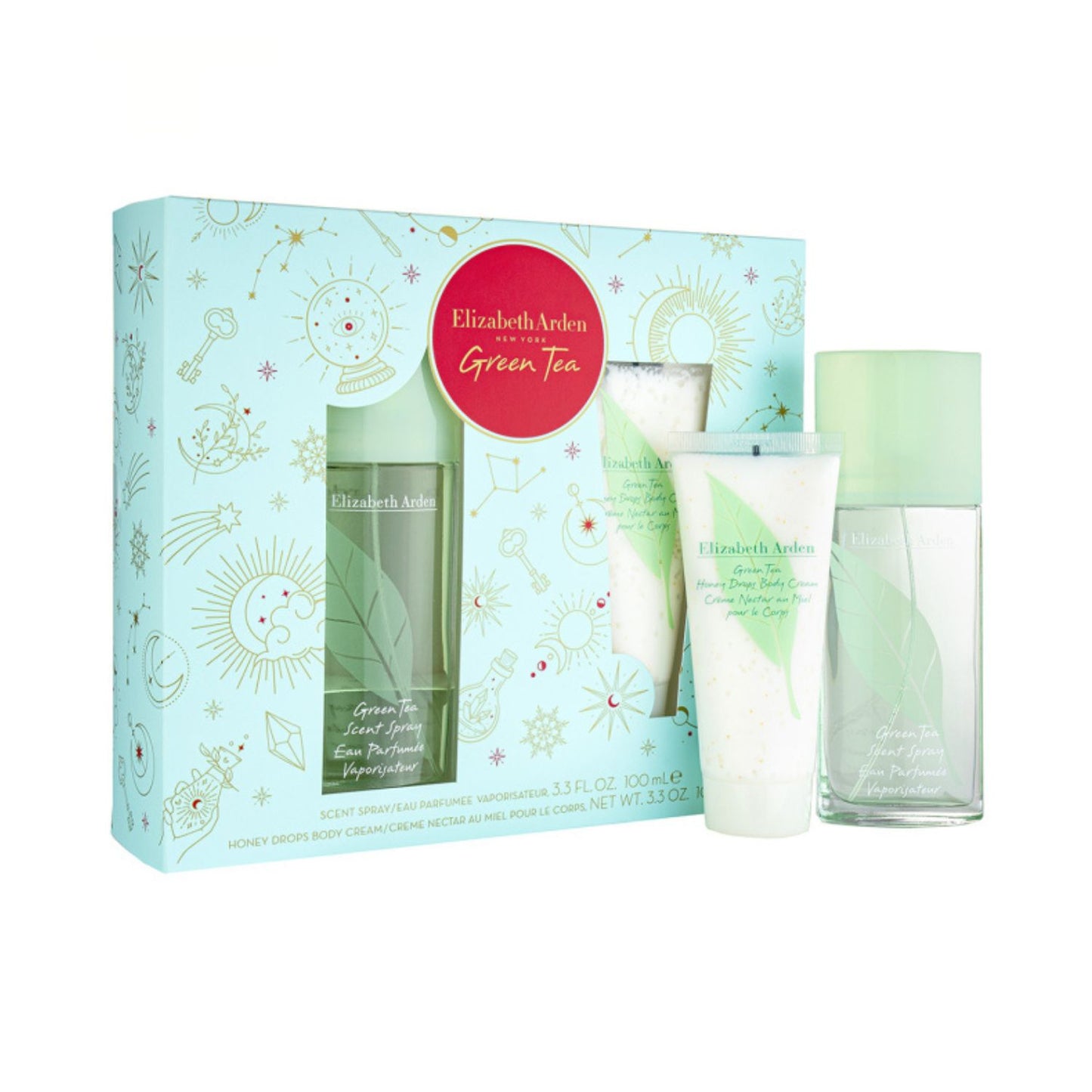 Elizabeth Arden Green Tea 3.3oz EDP Sp + 3.3oz Honey Drops B/C Gift Set For Women
