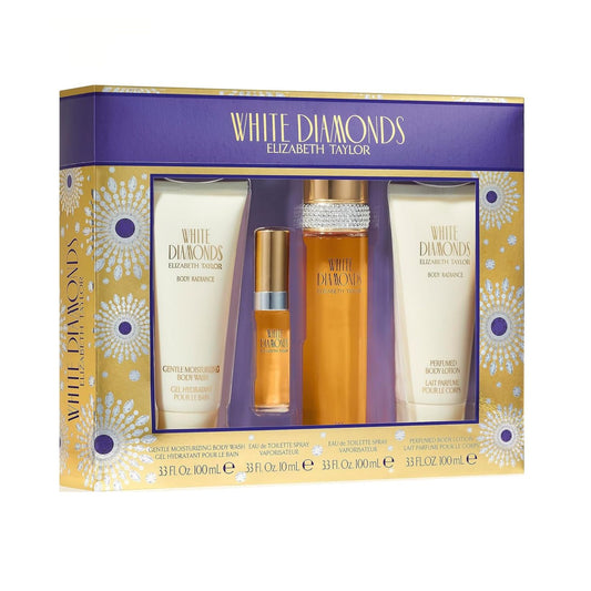 Elizabeth Taylor White Diamonds 4PC Gift Set For Women