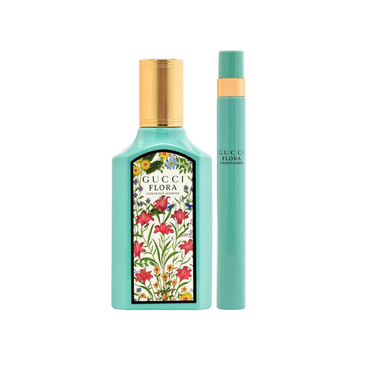 Gucci Flora Gorgeous Jasmine 2PC Gift Set For Women (Hard Box)